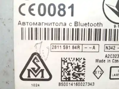 Автозапчасти б/у аудиосистема / радио cd за renault scénic iii (jz0/1_) 1.5 dci ссылки oem iam 281159184r a2c32333004 