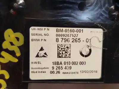 Second-hand car spare part dashboard for mini mini (f56) cooper oem iam references 8796265  62105a5c5f6