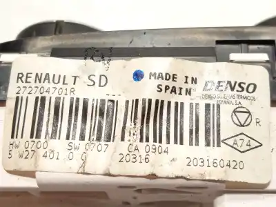 Pezzo di ricambio per auto di seconda mano controllo riscaldamento / aria condizionata per renault captur i (j5_, h5_) 1.5 dci 90 riferimenti oem iam 272704701r  