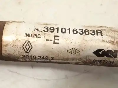Second-hand car spare part front left transmission for renault captur i (j5_, h5_) 1.5 dci 90 oem iam references 391016363r  