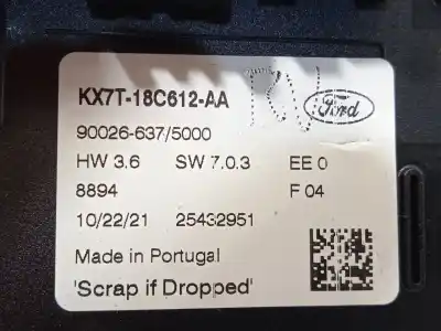 Автозапчастина б/у клімат-контроль для ford focus iv (hn) 1.0 ecoboost посилання на oem iam kx7t18c612aa  2640502