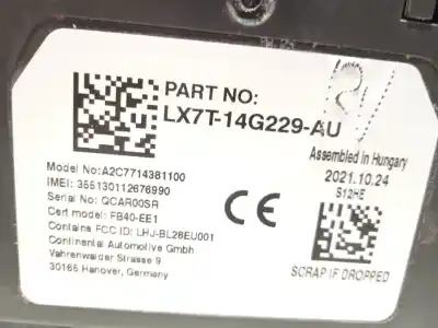 Second-hand car spare part electronic module for ford focus iv (hn) 1.0 ecoboost oem iam references lx7t14g229au  2496155