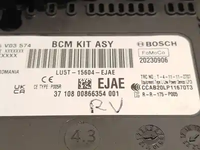 Peça sobressalente para automóvel em segunda mão caixa de fusíveis e relés por ford puma (j2k, cf7) 1.0 ecoboost referências oem iam lu5t15604ejae 20230906 