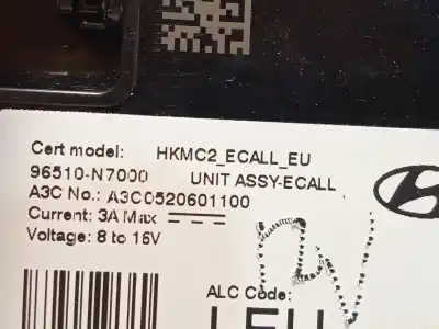 Second-hand car spare part electronic module for hyundai tucson (nx4e, nx4a) 1.6 t-gdi oem iam references 96510n7000 a3c0520601100 