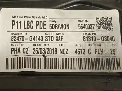 Автозапчастина б/у регулятор вікна передній лівий для hyundai i30 (pde, pd, pden) 1.4 t-gdi посилання на oem iam 82470g4140 82450g4010 82471g4000