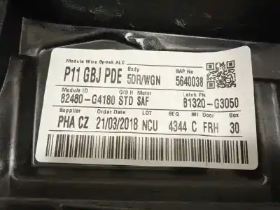 Автозапчасти б/у регулятор стекла переднего правого за hyundai i30 (pde, pd, pden) 1.4 t-gdi ссылки oem iam 82480g4180 82481g4000 82460g4010