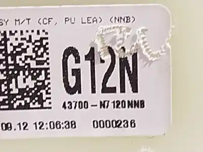 Автозапчастина б/у передач для hyundai tucson (nx4e, nx4a) 1.6 t-gdi посилання на oem iam 43700n7120nnb  