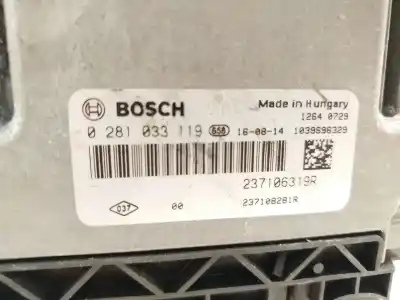 Автозапчастина б/у ебу контролер двигуна для renault clio iv (bh_) 1.5 dci 90 посилання на oem iam 237106319r 0281033119 237108281r