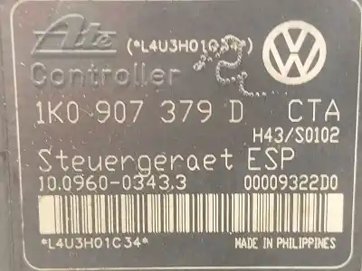 Pezzo di ricambio per auto di seconda mano abs per audi a3 (8p1) 1.9 tdi riferimenti oem iam 1k0614517b 10020600404 1k0907379d