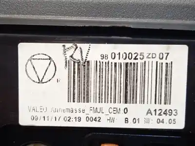 Second-hand car spare part multifunction display for citroen c4 cactus feel oem iam references 9811486280  98010025zd