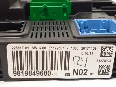 Автозапчасти б/у блок реле/предохранителей за citroen c4 cactus feel ссылки oem iam 9819849680  1631852680