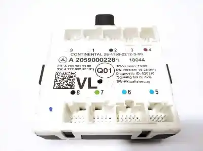 Recambio de automóvil de segunda mano de centralita confort para mercedes-benz clase c coupe (w205) c 300 (205.348) referencias oem iam a2059000228 2059000228 