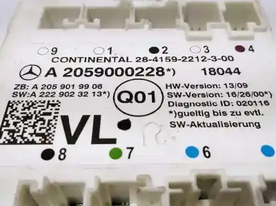Recambio de automóvil de segunda mano de centralita confort para mercedes-benz clase c coupe (w205) c 300 (205.348) referencias oem iam a2059000228 2059000228 