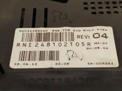 Автозапчасти б/у приборная доска за renault megane iii fastback (bz0/1_, b3_) 1.6 16v hi-flex (bz03) ссылки oem iam 248102105r a2c31485100 