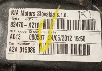 Second-hand car spare part driver left window regulator for kia pro cee´d (jd) 1.4 crdi 90 oem iam references 82450a2010  82470a2100