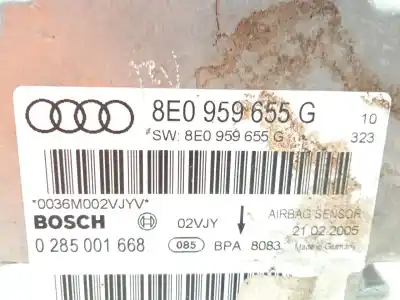 Second-hand car spare part airbag control unit for audi a4 b7 avant (8ed) 3.2 fsi oem iam references 8e0959655g 0285001668 