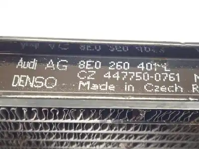 Автозапчасти б/у конденсатор / радиатор кондиционера воздуха за audi a4 b7 avant (8ed) 3.2 fsi ссылки oem iam 8e0260401l  8e0260403t