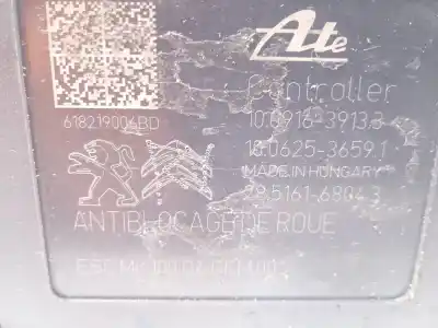 Peça sobressalente para automóvel em segunda mão abs por citroen c-elysee (dd_) 1.5 bluehdi 100 referências oem iam 9822654880 10022012064 10091639133