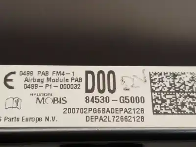 Автозапчасти б/у подушка безопасности передняя правая за kia niro i (de) 1.6 gdi hybrid ссылки oem iam 84530g5000  