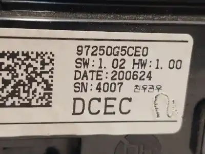 Автозапчастина б/у клімат-контроль для kia niro i (de) 1.6 gdi hybrid посилання на oem iam 97250g5ce0  97250g5ce0ca