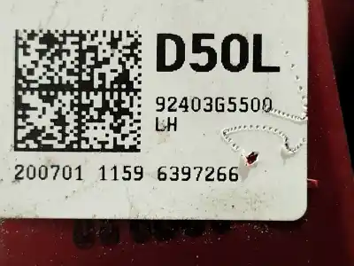 Автозапчасти б/у внутренний левый задний фонарь за kia niro i (de) 1.6 gdi hybrid ссылки oem iam 92403g5500  