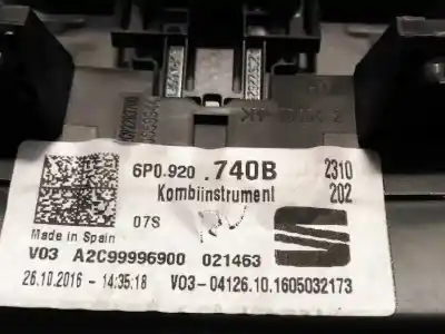 Автозапчастина б/у панель інструментів для seat ibiza (6p1) style посилання на oem iam 6p0920740b 6p0920740c 