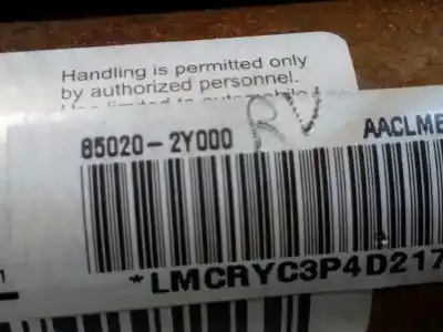 Tweedehands auto-onderdeel gordijn airbag voor rechts voor hyundai ix35 2.0 cat oem iam-referenties 850202y000  