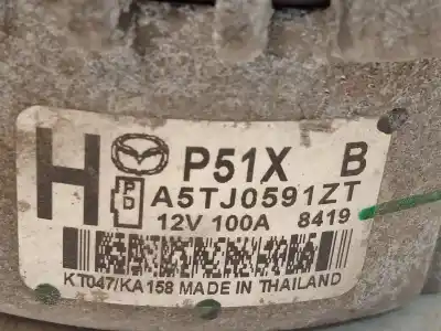 Автозапчастина б/у генератор для mazda cx-3 (dk) 2.0 skyactiv-g посилання на oem iam s55118300 a5tj0591zt 