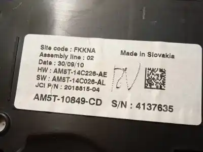 Автозапчасти б/у приборная доска за ford grand c-max (dxa/cb7, dxa/ceu) 1.6 tdci ссылки oem iam am5t10849cd  2254319