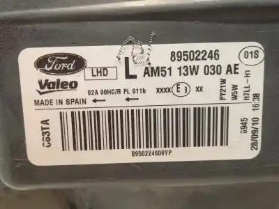 Автозапчастина б/у ліва фара для ford grand c-max (dxa/cb7, dxa/ceu) 1.6 tdci посилання на oem iam am5113w030ae 89502246 1787130