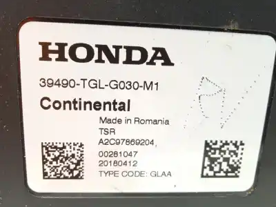 Second-hand car spare part electronic module for honda civic x fastback (fc_, fk_) 1.0 vtec (fk6) oem iam references 39490tglg030 a2c97869204 39490tglg03m1