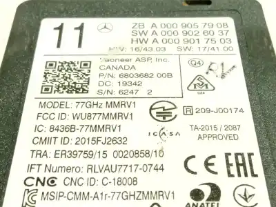 Pièce détachée automobile d'occasion module électronique pour mercedes-benz clase e (w213) e 200 (213.080) références oem iam a0009057908  