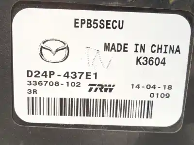 Second-hand car spare part electronic module for mazda cx-3 (dk) 2.0 skyactiv-g oem iam references d24p437e1 epb5secu 