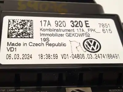 Pièce détachée automobile d'occasion compteur de vitesse tableau de bord pour vw t-roc (a11, d11) 1.5 tsi références oem iam 17a920320e a3c1015910200 