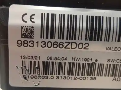 Автозапчастина б/у перерівний контроль для citroen c4 iii (ba_, bb_, bc_) 1.2 puretech 130 (bahnsa, bahnsb) посилання на oem iam 98313066zd  