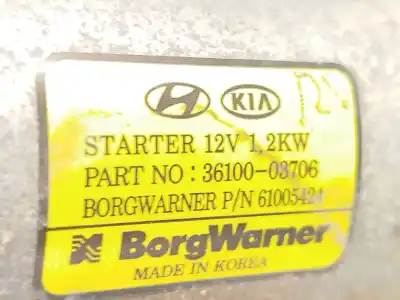 Pezzo di ricambio per auto di seconda mano motorino di avviamento per kia xceed 1.4 tgdi cat riferimenti oem iam 3610003706 61005424 