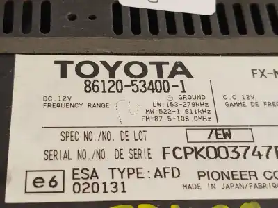 Автозапчасти б/у аудиосистема / радио cd за lexus is200 (ds2/is2) 220d ссылки oem iam 8612053400  