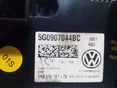 Gebrauchtes Autoersatzteil klimakontrolle zum volkswagen golf vii sportsvan 2.0 tdi oem-iam-referenzen 5g0907044bc 5g0907044bcwzu 