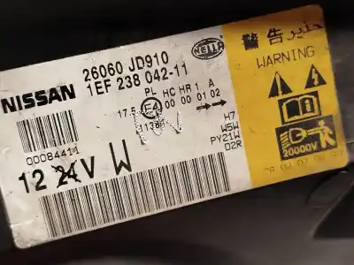 Автозапчастина б/у ліва фара для nissan qashqai / qashqai +2 i (j10, nj10, jj10e) 2.0 посилання на oem iam 26060jd910 1ef238042 