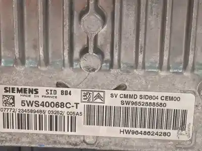 Автозапчастина б/у ебу контролер двигуна для citroen c3 1.4 hdi exclusive посилання на oem iam 9652888580 5ws40068ct 9648624280