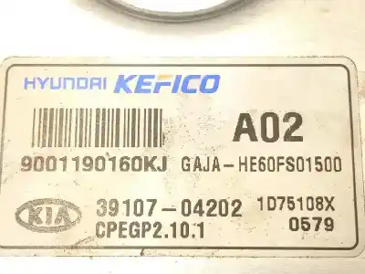 Автозапчастина б/у ебу контролер двигуна для kia picanto (ja) 1.0 cat посилання на oem iam 3910704202 9001190160kj 