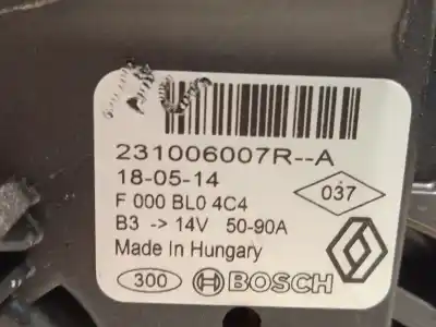 Second-hand car spare part alternator for smart forfour fastback (453) 0.9 (453.044, 453.053) oem iam references 231006007r f000bl04c4 