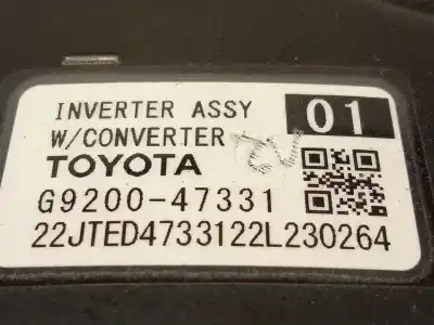 Автозапчастина б/у перетворювач живлення для toyota corolla (e21) hybrid active посилання на oem iam g920047331  g920049136