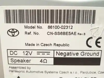 Second-hand car spare part gps navigation system for toyota corolla (e21) hybrid active oem iam references 8610002312  