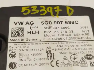 Second-hand car spare part electronic module for seat arona style oem iam references 5q0907686c  