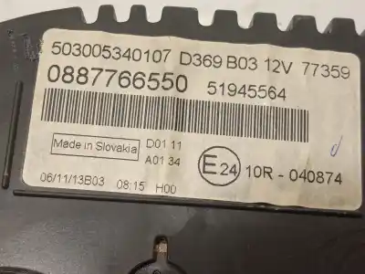 Автозапчастина б/у панель інструментів для fiat panda (312_, 319_) 0.9 (312pxg1a) посилання на oem iam 51945564 503005340107 