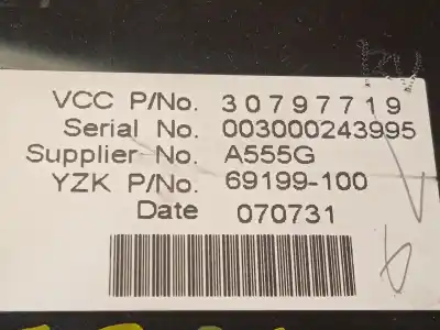 Second-hand car spare part multifunction display for volvo v50 (545) 2.0 d oem iam references 30797719  