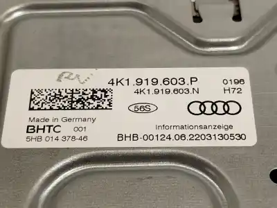 Автозапчасти б/у многофункциональный дисплей за audi a6 c8 (4a2) 45 tdi mild hybrid quattro ссылки oem iam 4k1919603p 5hb01437846 4k1919603n
