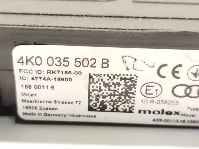 Second-hand car spare part electronic module for audi a6 c8 (4a2) 45 tdi mild hybrid quattro oem iam references 4k0035502b  