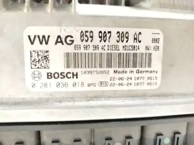 Second-hand car spare part ecu engine control for audi a6 c8 (4a2) 45 tdi mild hybrid quattro oem iam references 059907309ac 0281036018 